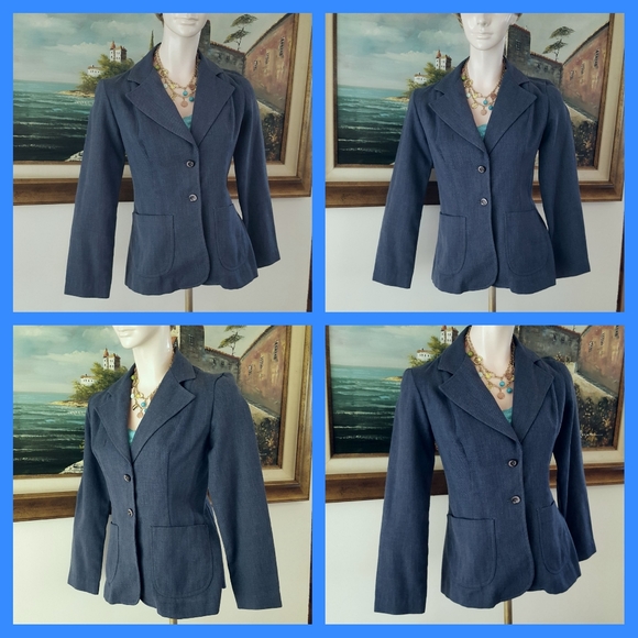 Vintage Blue Blazer - Picture 9 of 12